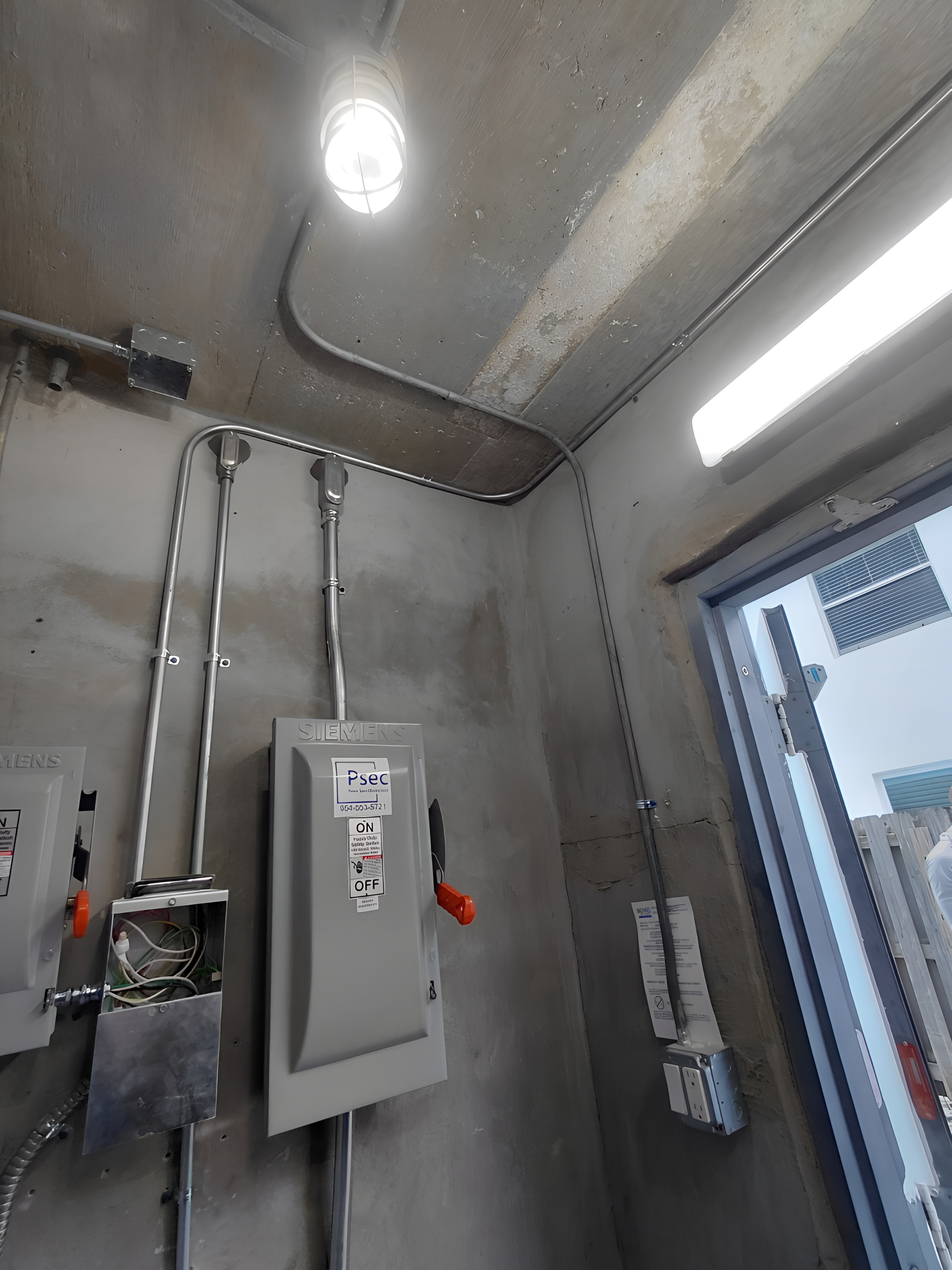 Elevator Control Room — Full Scope, Disconnects & Conduit