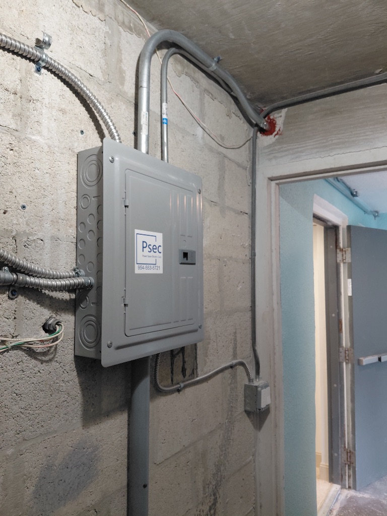 Elevator Service Disconnect Panel — Siemens, Mounted & Conduit Runs