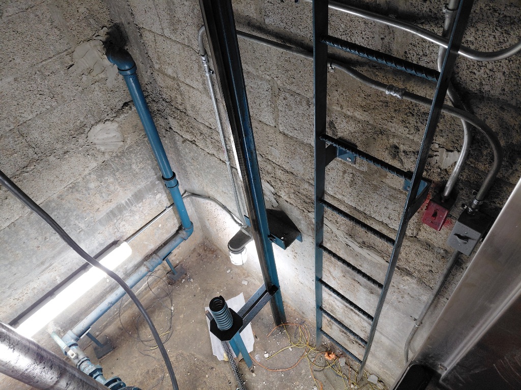 Elevator Pit — Floor-Level Conduit, Junction Boxes & Pit Infrastructure