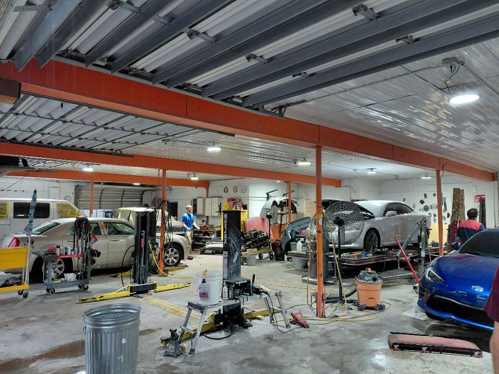CarFix Auto — Multi-Bay Shop Interior, Lighting & Electrical Upgrade