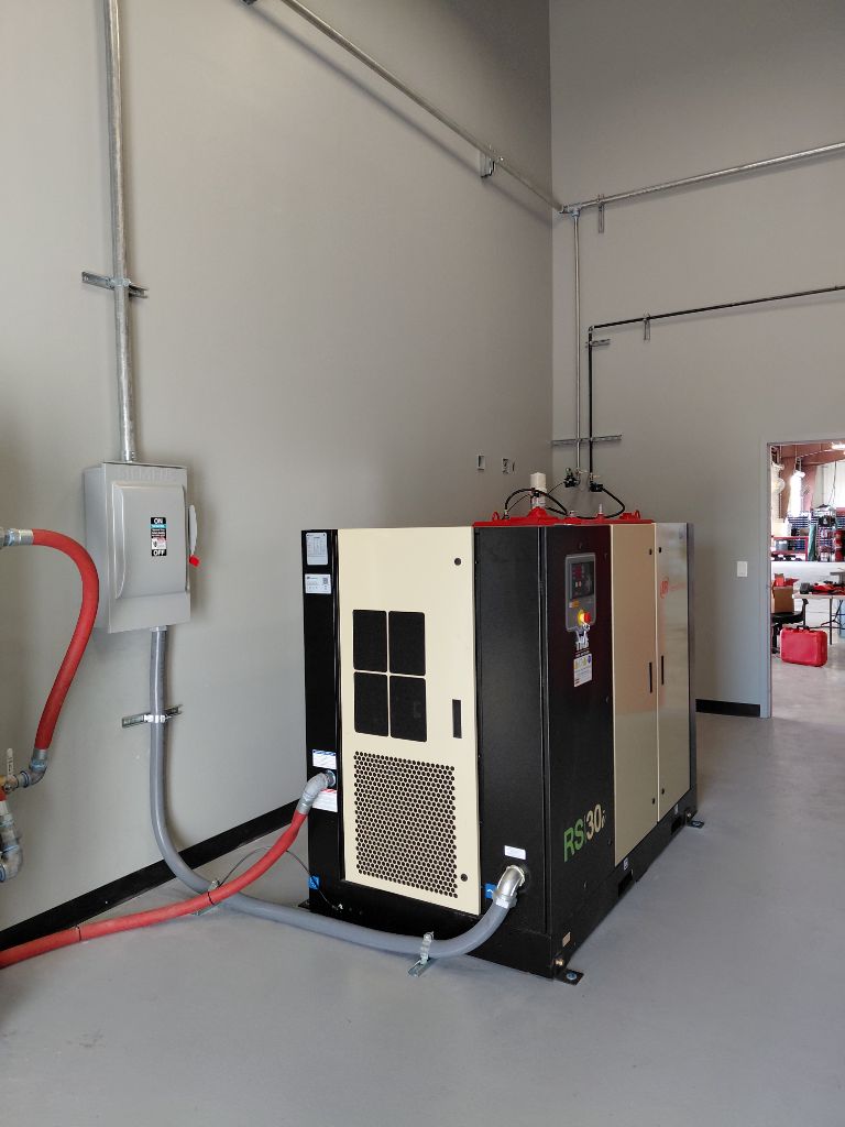 RS30i Rotary Screw Compressor — View 2 Full Install