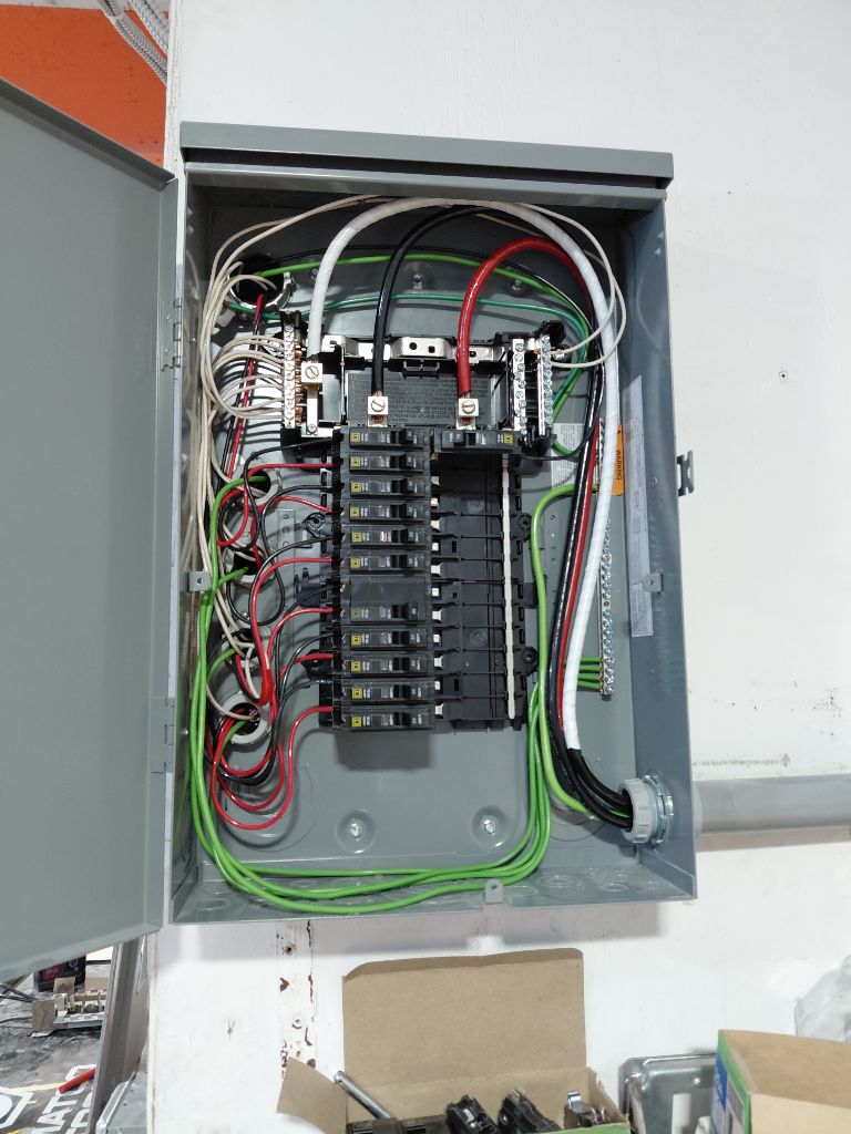 CarFix — Panel Wired & Loaded, Breakers Installed