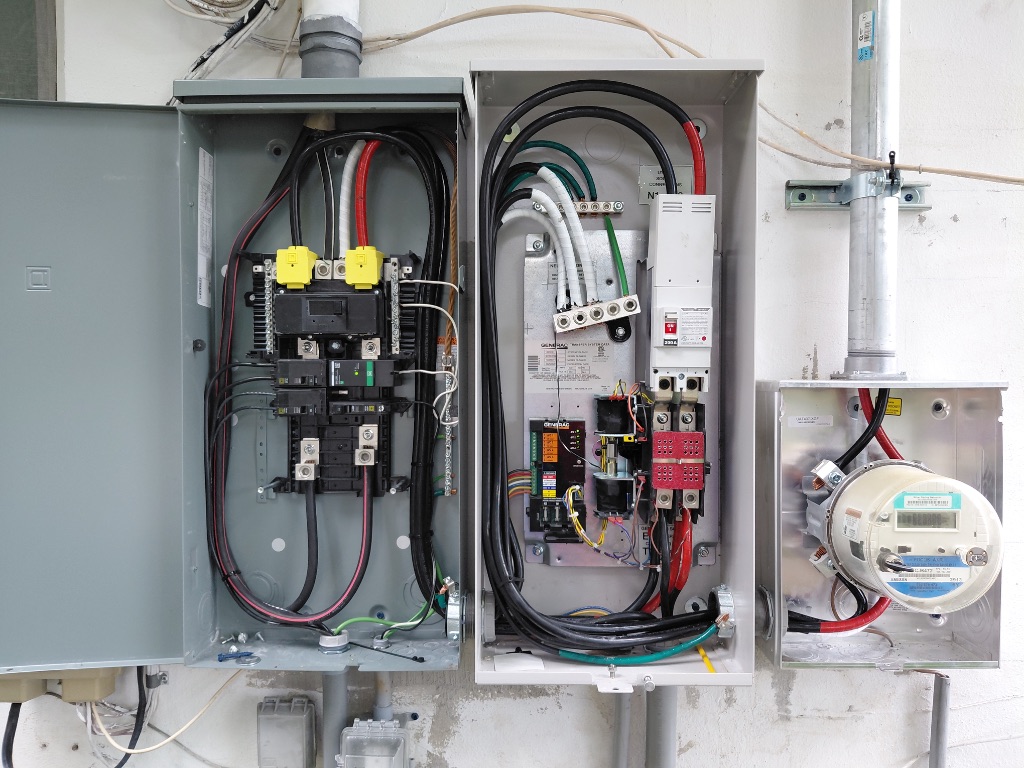 Panel Change and Service Upgrade — Internal View