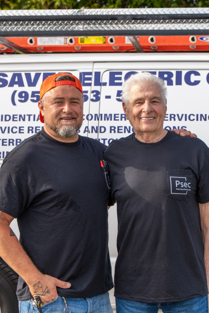 John Marese and father — Power Saver Electric Corp, Three Generations