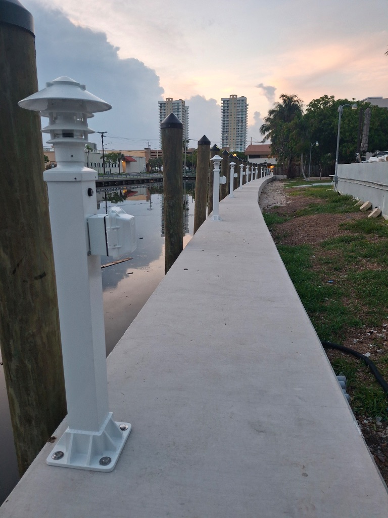 Seawall Lighting — Daytime
